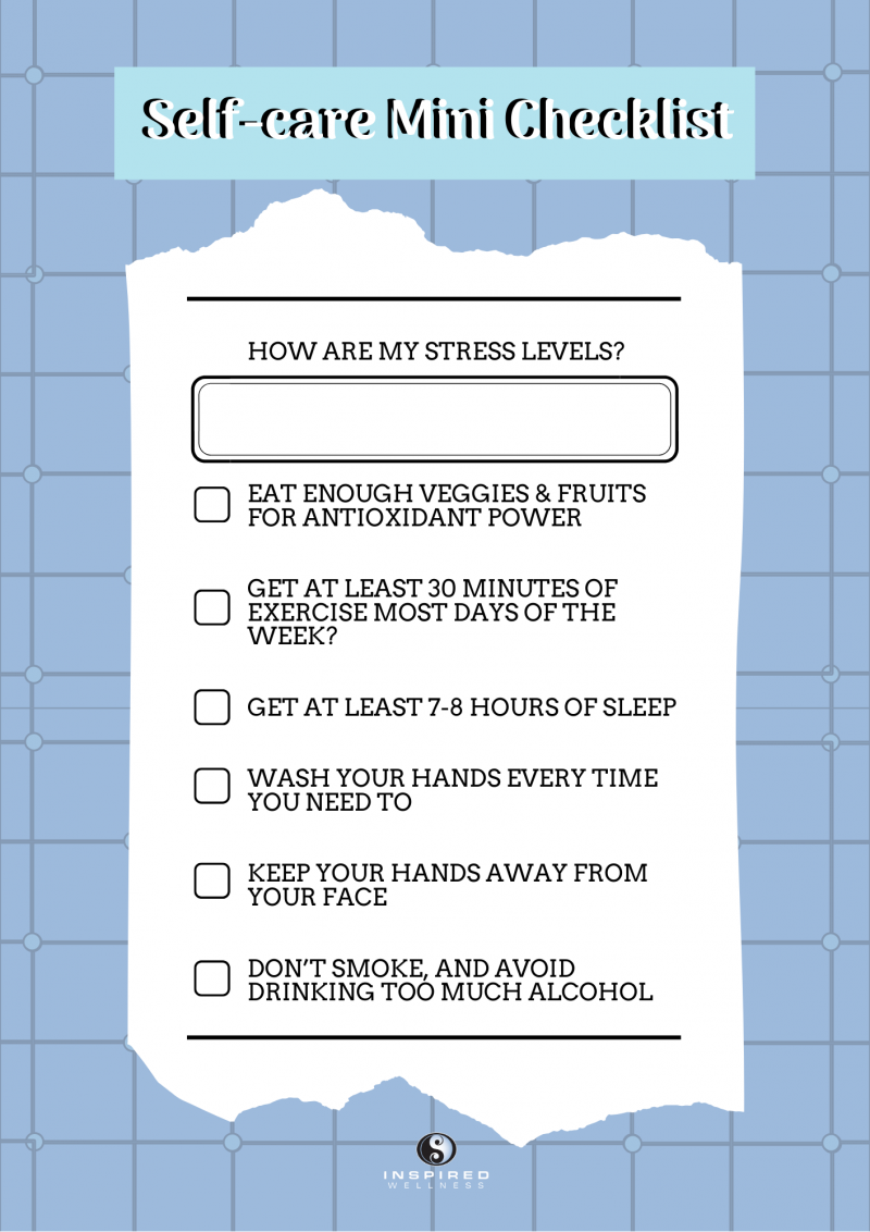 caregiver self care checklist
